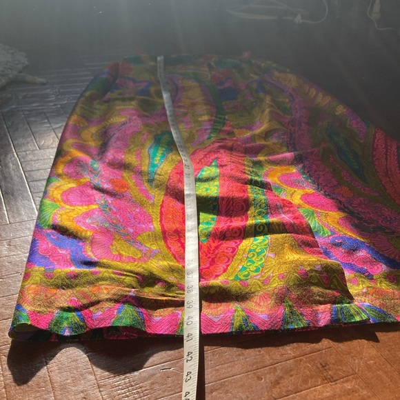 Vintage paisley maxi wrap skirt - Picture 10 of 12